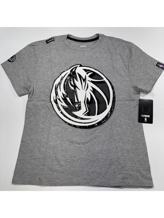 NBA Other - NBA Dallas Mavericks Embossed T-shirt Men Size Small Gray Heather Basketball NWT